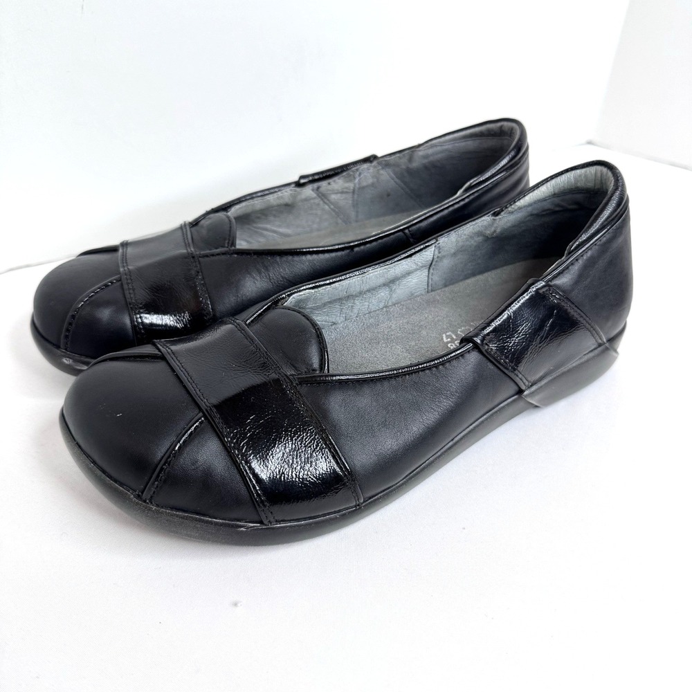 Naot Shoes Womens 38 Casual Slip On‎ Loafers Comfort Black Leather US 7 Flats